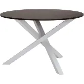DOMUS Bristol-Eettafel Rond - 120 cm - Bruin Eikenlook