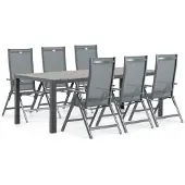 Hartman Aruba/Young 217 cm dining tuinset 7-delig
