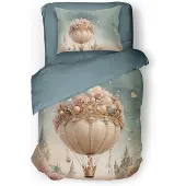 Eleganzzz Kinder Dekbedovertrek Micropercal Dream Voyage - multi 140x200/220cm