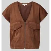 Christian Berg Gilet in leerlook