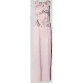 Christian Berg Jumpsuit met gebloemde motiefprint