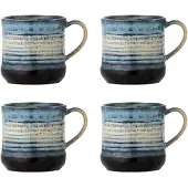 Bloomingville Deana mokken blauw set van 4 stuks - 82072422