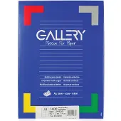 Gallery witte etiketten ft 99,1 x 38,1 mm (b x h), ronde hoeken, doos van 1.400 etiketten