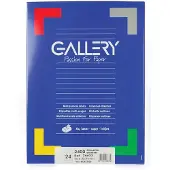 Gallery witte etiketten, ft 66 x 33,9, ronde hoeken, doos van 2.400 etiketten