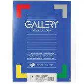 Gallery witte etiketten ft 99,1 x 67,7 mm (b x h), ronde hoeken, doos van 800 etiketten