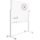 Smit Visual kantelbord, emaille, magnetisch, aluminium frame, 120 x 90 cm