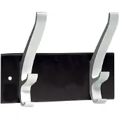 Unilux Kapstok wand Cypres 2 haken metallic grijs