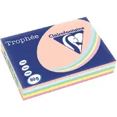 Clairefontaine Trophée Pastel A3, 80 g, 500 vel, geassorteerde kleuren