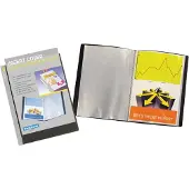 Beautone personaliseerbaar showalbum, A4, 100 tassen, zwart