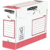 BANKERS BOX basic archiefdozen 100mm 9,5 x 24,5 x 33 cm, rood, 20 stuks