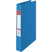 Esselte ringmap PP voor ft A4 rug van 4,2 cm , 23 O-ringen van 25 mm, blauw - 2 stuks