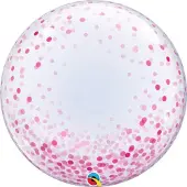 Qualatex Deco Bubble confetti roze