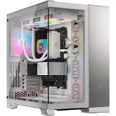 Corsair PC-behuizing - - CC-9011285-WW - 6500X Mid - Toren PC-behuizing, Wit/Satijn Grijs Aluminium