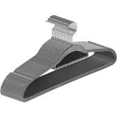 Juskys Fluwelen Kleerhangers / Kledinghanger - 30 Stuks - Grijs - Antislip