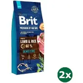 Brit 2x15 kg premium by nature sensitive lamb hondenvoer