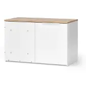 Vicco Wido Hoekladenkast – 80 x 50 cm met deur Wit/Sonoma