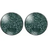 Charme Bijoux Clip oorbellen groen spikkel 2.5 cm