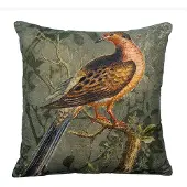 Mars & More kussen fluweel charming blauwstaart 45x45cm