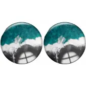 Charme Bijoux Clip Oorbellen- Milica 2 cm blauw
