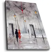 Opviq , YYCS- CST1601, Bunt, Wandklokken, 45 x 70, 100% wildleder canvas