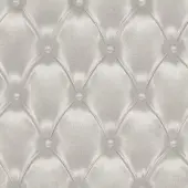 Rasch Chesterfield Vliesbehang Taupe – 3D Gekapitonneerd Lederlook Effect