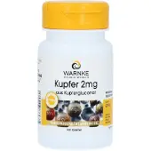 Warnke Vitalstoffe GmbH WARNKE Koper 2 mg, tabletten met kopergluconaat, 100 tabletten