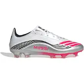 Adidas F50 Messi Pro Gras Voetbalschoenen (FG) Wit Zilver Rood
