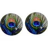 Charme Bijoux clip oorbellen Pauw 2 cm
