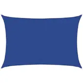 vidaXL Zonnezeil 160 g/m² rechthoekig 3,5x5 m HDPE blauw