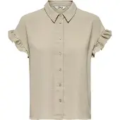 ONLY Mette Life SS Frill Blouse Dames XS