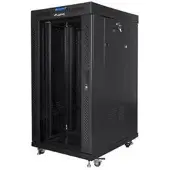 Lanberg 19" 22U 800x800 LCD-scherm, inbouwbaar in een serverkast, met glazen deur, zwart (verzendkosten voor de transporteur)