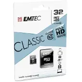 Emtec ECMSDM32GHC10CG mSD 32GB Class10 Classic + Adapter