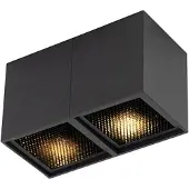 QAZQA Design spot zwart 2-lichts - Qubo Honey