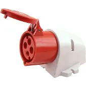 Abl CEE wandcontactdoos opbouw 32A 4-polig rood krachtstroom