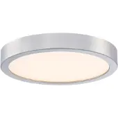 WESTINGHOUSE LED-plafondlamp, plat, nikkelkleurig / acryl, 21 cm