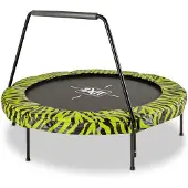 Exit Tiggy Trampoline ø140cm - met Beugel - Rond - Kindertrampoline - Zwart/groen