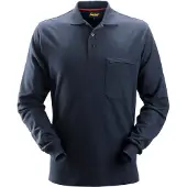 Snickers Workwear 2660 ProtecWork Poloshirt met Lange Mouwen Marineblauw maat S heren