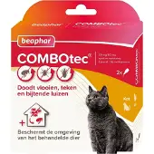Beaphar Combotec Anti Vlooien en Teken Druppels Kat/Fret 2 pipetten
