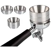 Motta Dubbele doseertrechter 53-58 mm, Accessoires voor koffiezetapparaten, Zilver