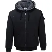 Portwest teddy vest met capuchon KS32 XXL / Zwart