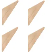 QUVIO Wandhaakje driehoek hout set van 4