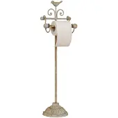 Clayre & Eef Wc rol houder 22x10x69 cm ijzer vogel toiletrolhouder