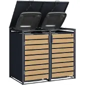 4gardenz containerombouw 2 afvalbakken -kliko ombouw /houtlook