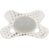 Difrax 2x Fopspeen Natural 0+ Mnd Glow In The Dark