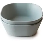 Mushie Kommen Set Vierkant Sage 2 Stuks