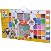 Art & Fun - Strijkkralen - Art & fun 6000 Strijkparels - Set met stekkerbord - verschillende kleuren