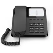Gigaset Desk 400 - Zwart- bedrade telefoon - ideaal voor thuis en kantoor