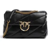 Pinko Handtas 'Sacs à main Love Puff Classic Cl Sheep Nap Noir' zwart