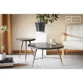 PIB Zwarte marmeren salontafel Sivart