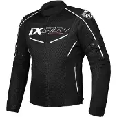 Ixon Flicker Zwart Wit Textiele Motorjas Maat XL
